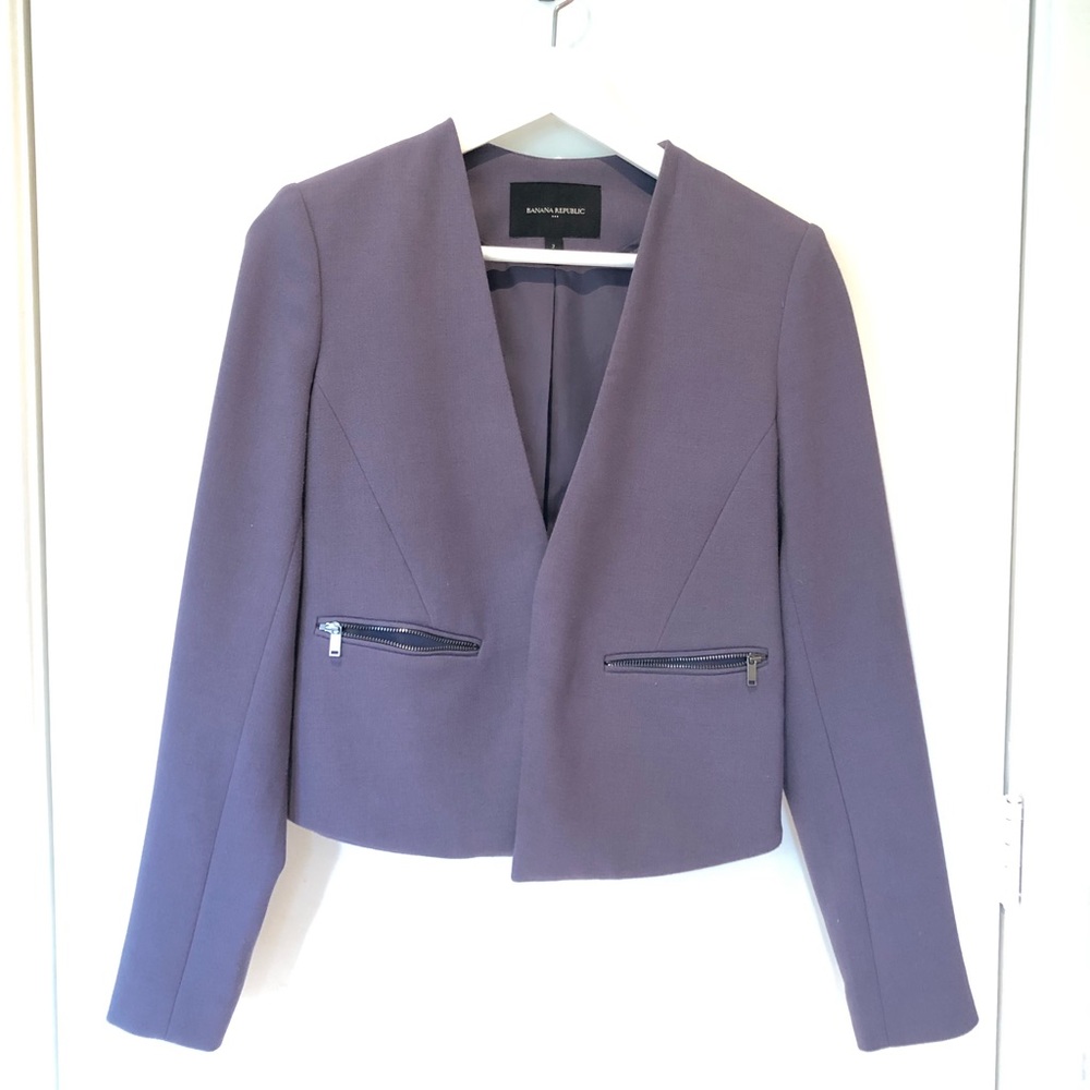 Purple/gray blazer
